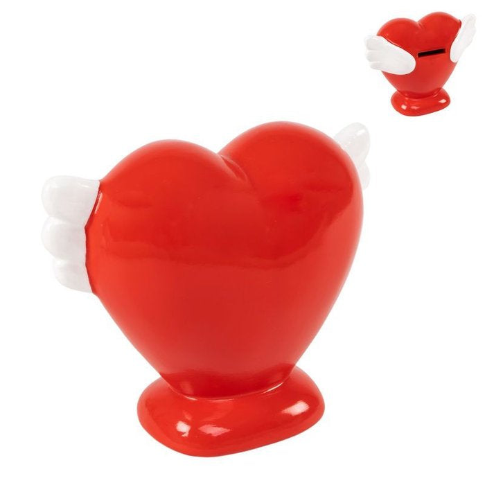 HUCHA CORAZON CON ALAS | DCASA | 1 UNIDAD | 8435683279740 Imagen principal del producto