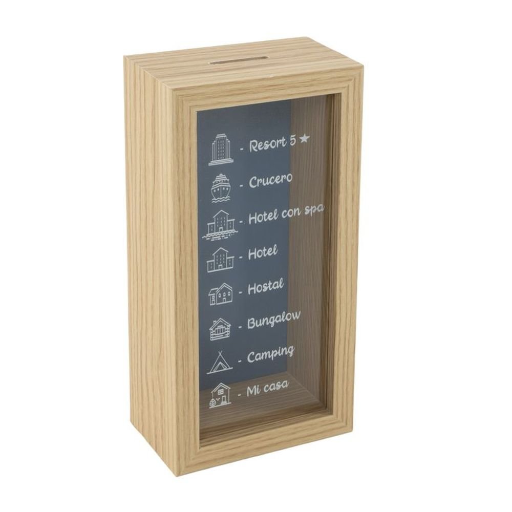 Hucha de Madera Viajes DCASA