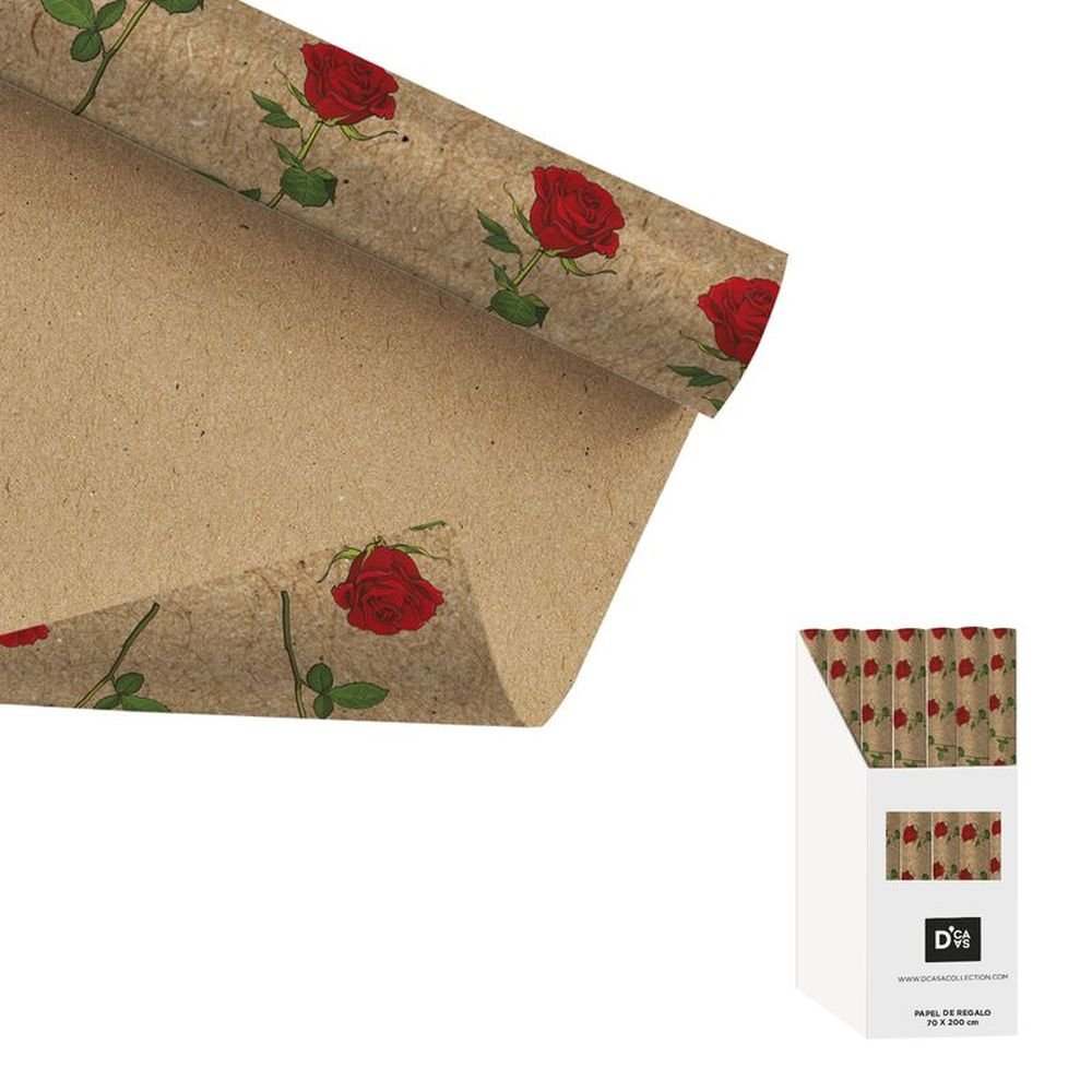 Expositor 72 Rollo Papel Regalo Rosa DCASA Imagen principal del producto