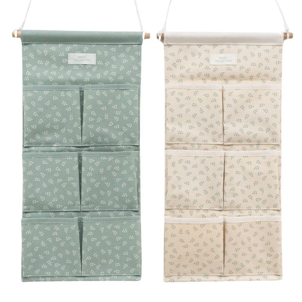 Organizador de Pared 6 Bolsillos Hojas Verde Surtidos DCASA