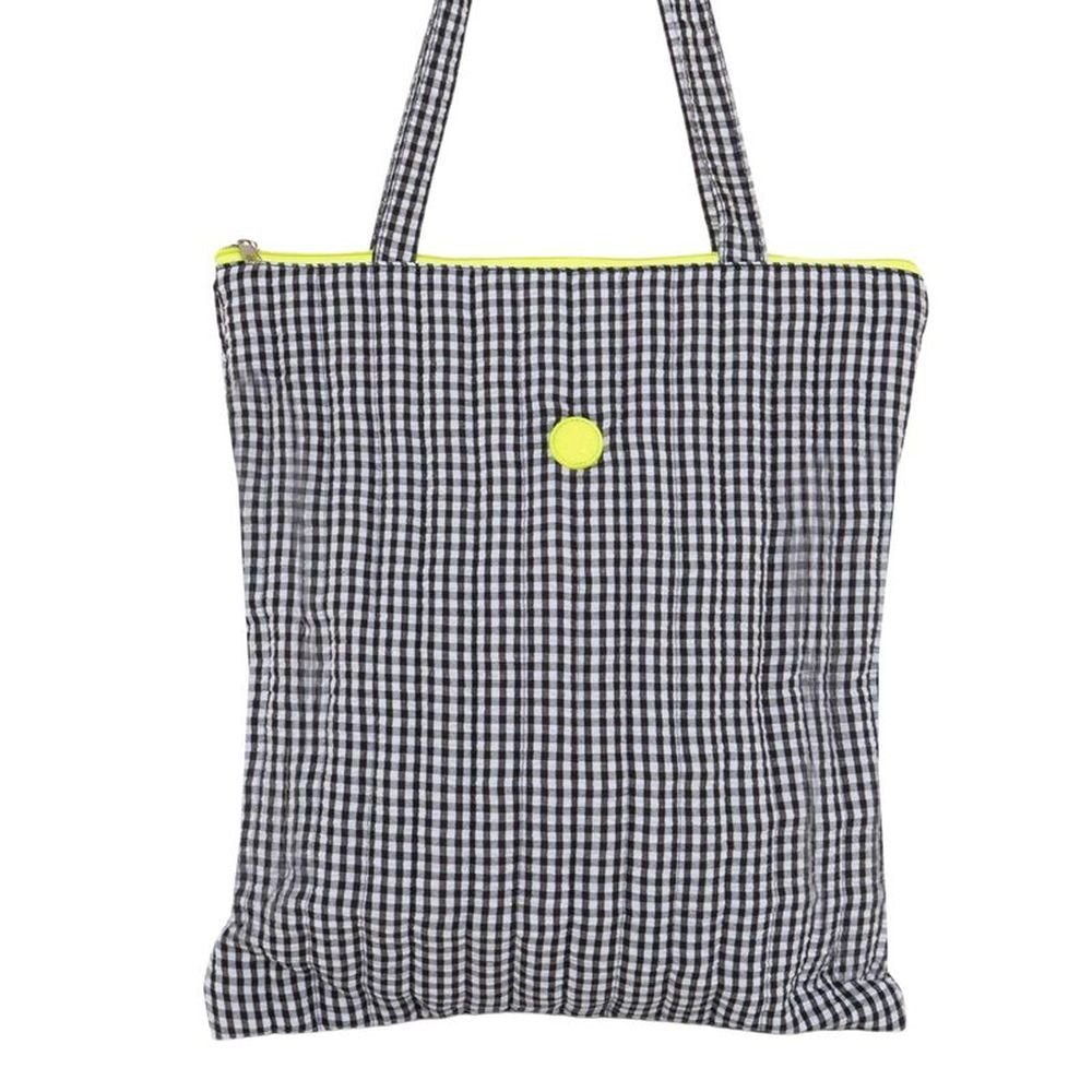 Bolsa Vichy con Cremallera Fluor Marca DCASA Imagen principal del producto