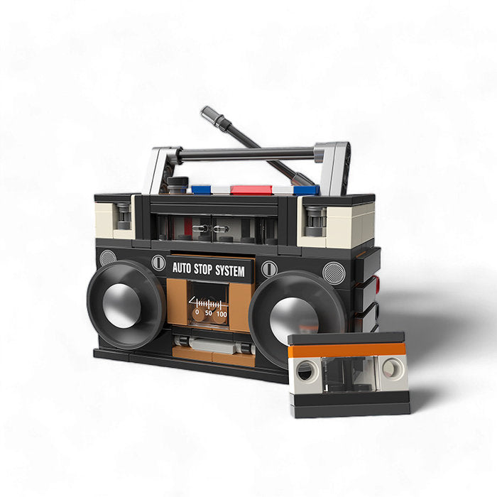 MAQUETA BLOQUES CONSTRUCCION RADIO CASSETTE | ROLIFE MADNESSTOYS MAQUETAS | 1 UNIDAD | 8435691400235
