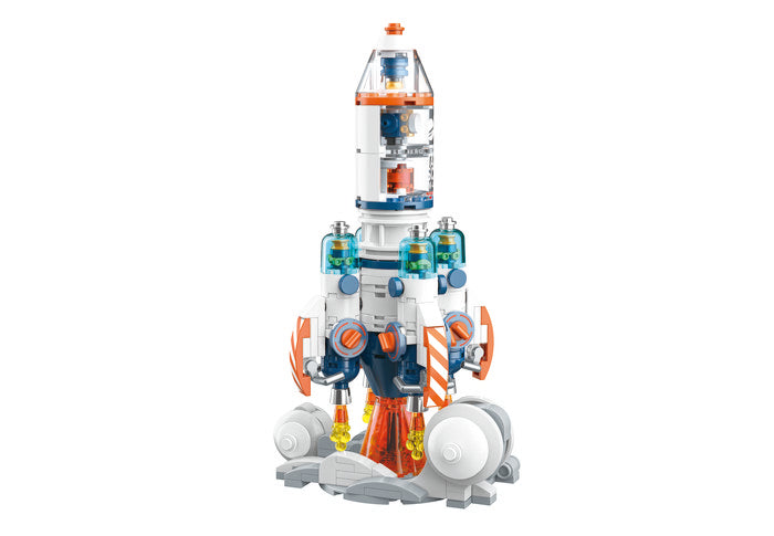 MAQUETA BLOQUES CONSTRUCCION SPACE EXPLORATION ROCKET | ROLIFE MADNESSTOYS MAQUETAS | 1 UNIDAD | 8435691400280 Imagen principal del producto