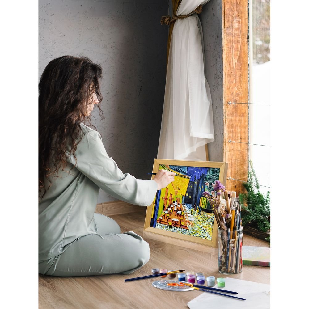 Set de pintura 3D Cafe Terrace at Night de Madnesstoys