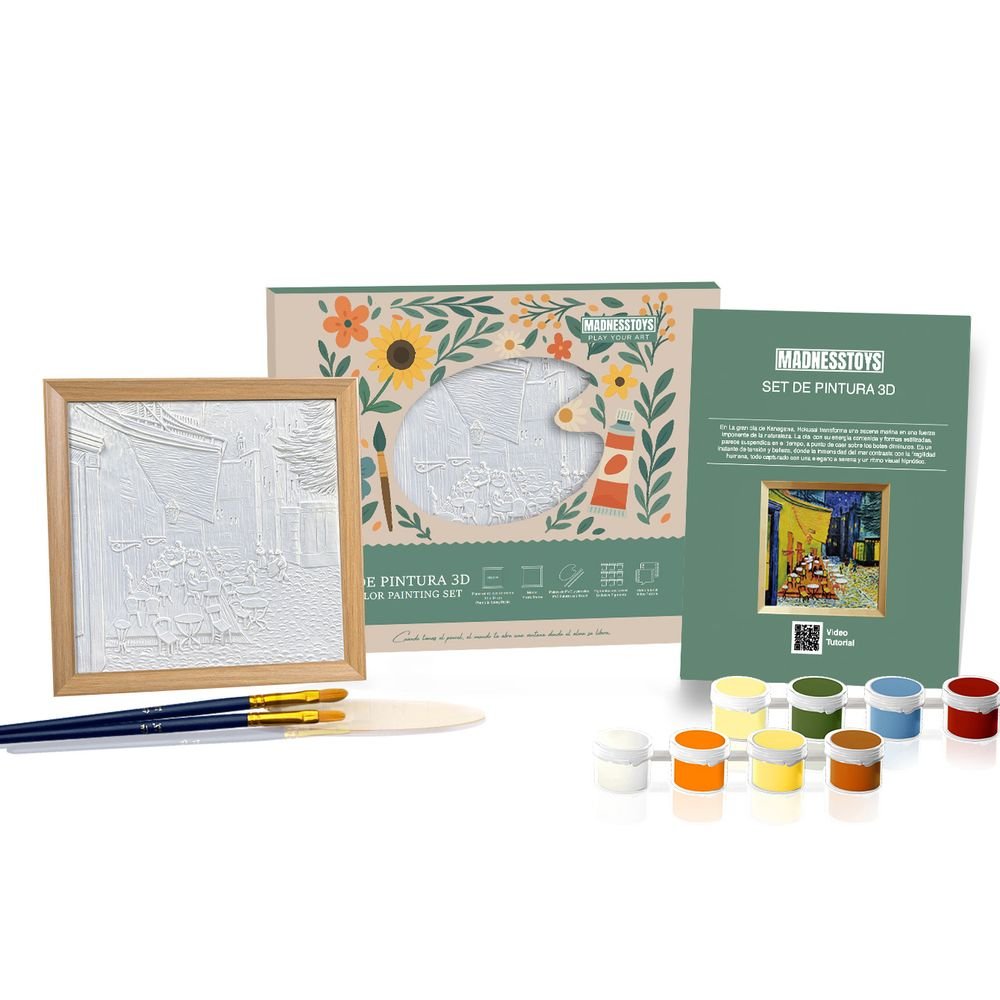 Set de pintura 3D Cafe Terrace at Night de Madnesstoys