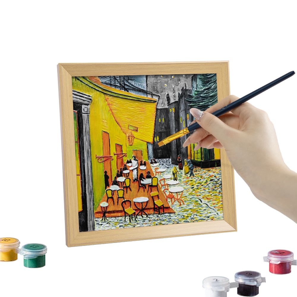 Set de pintura 3D Cafe Terrace at Night de Madnesstoys