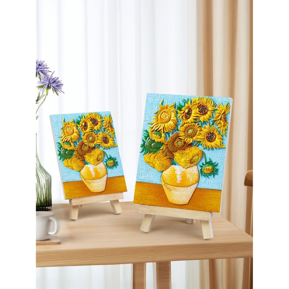 Set de Pintura Mini 3D Vincent Van Gogh Los Girasoles MADNESSTOYS