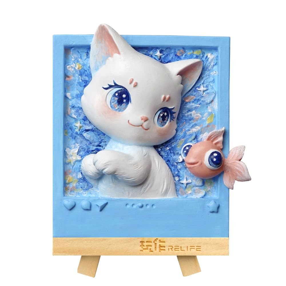Set de Pintura 3D Cat Play Fish MADNESSTOYS Imagen principal del producto