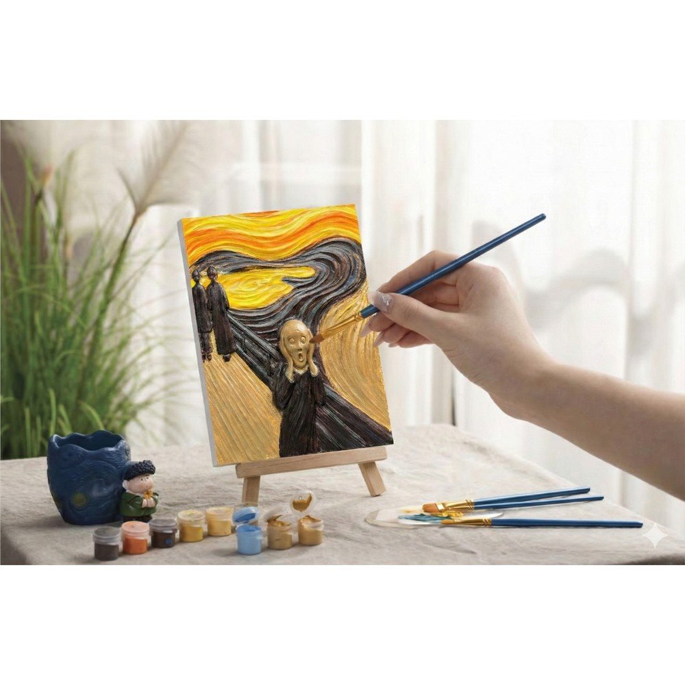 Set de pintura 3D El grito Edvard Munch | MADNESSTOYS