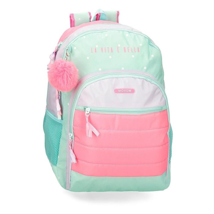 MOCHILA ESCOLAR DOBLE MOVOM LA VITA E BELLA 46 CM | JOUMMA BAGS Imagen principal del producto