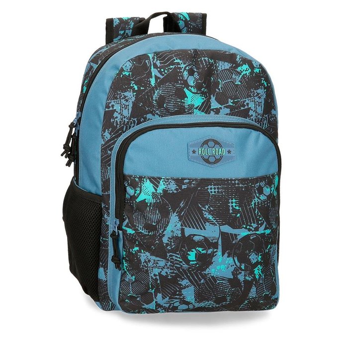 MOCHILA ESCOLAR ROLL ROAD SOCCER 40 CM ADAPTABLE A CARRO | JOUMMA BAGS Imagen principal del producto