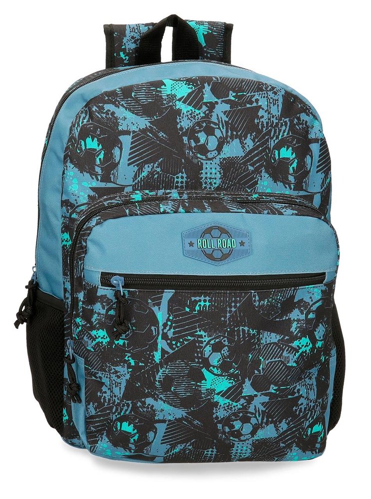 MOCHILA ESCOLAR ROLL ROAD SOCCER 42 CM ADAPTABLE A CARRO | JOUMMA BAGS