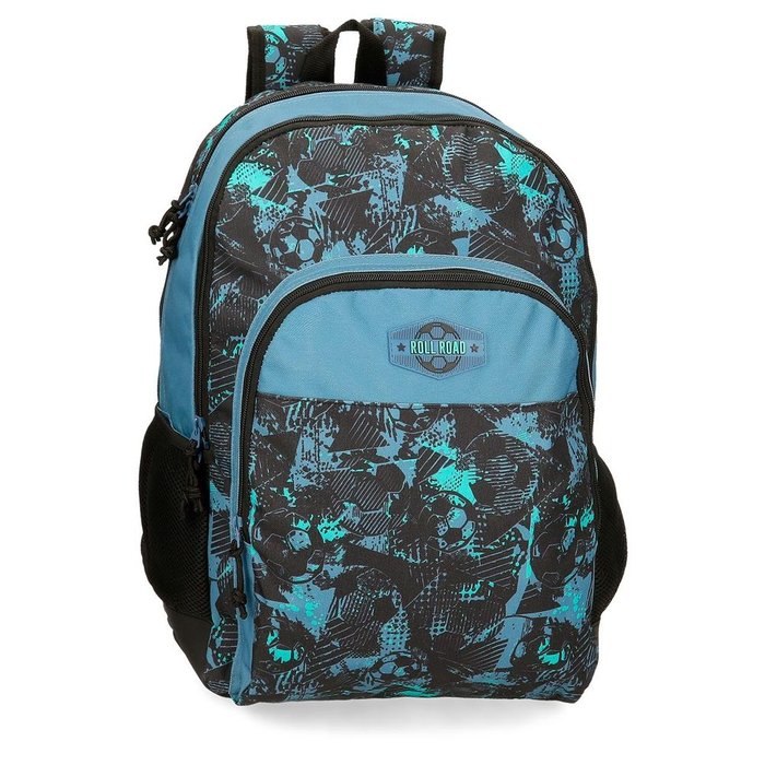 MOCHILA ESCOLAR DOBLE ROLL ROAD SOCCER 44CM | JOUMMA BAGS Imagen principal del producto