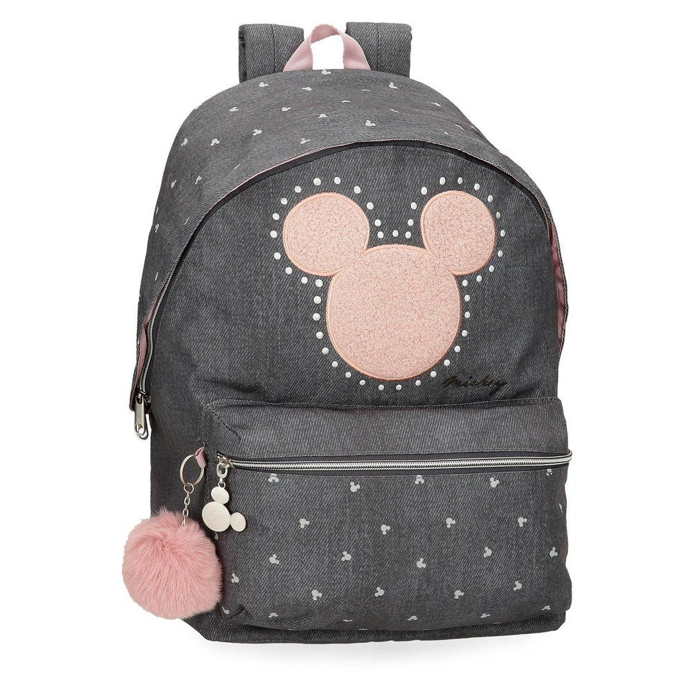 Mochila escolar 44 cm Mickey Studs para PC adapt a carro