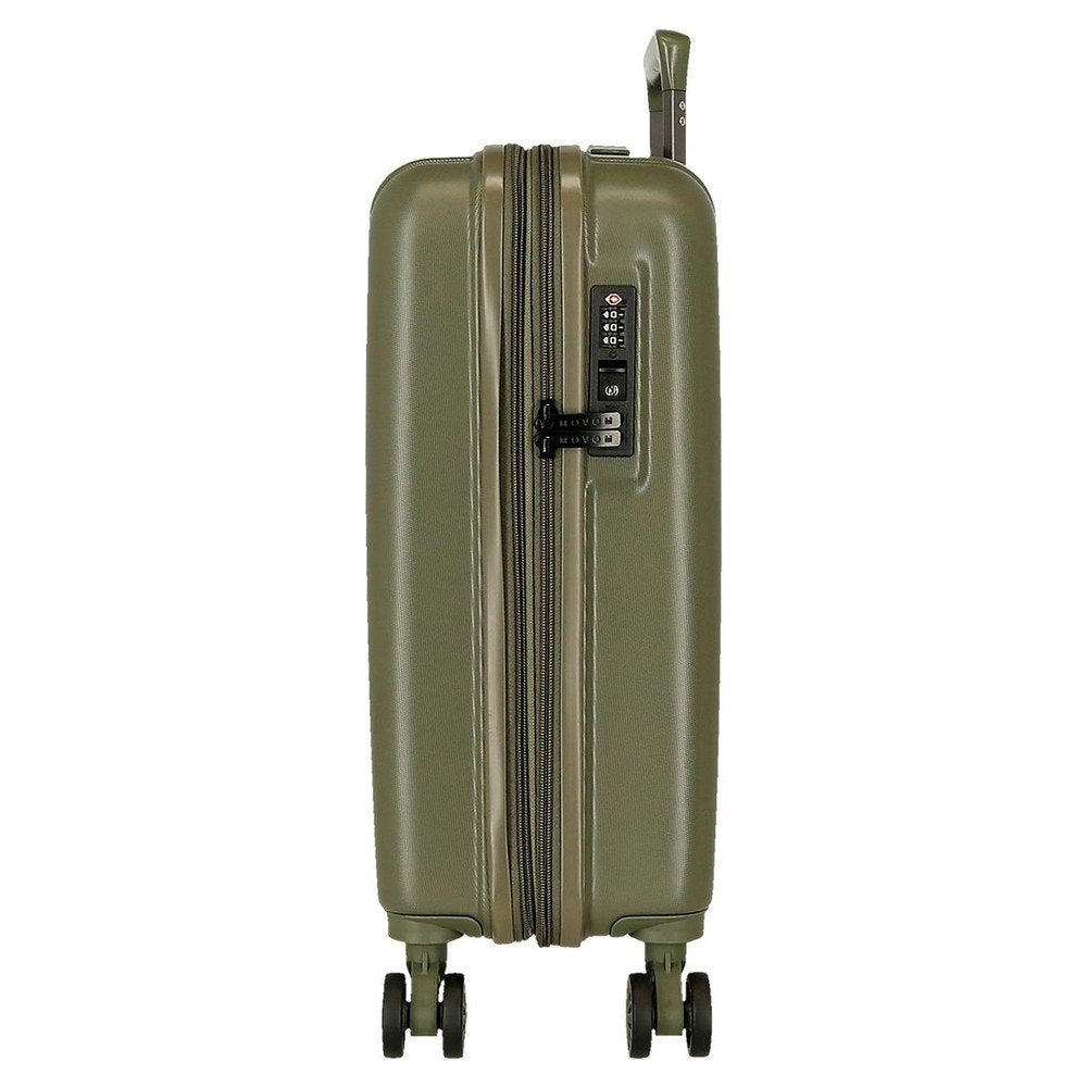 Maleta Cabina Movom Wood Expandible Caqui