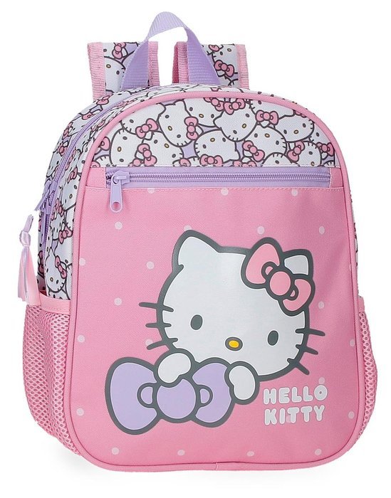 MOCHILA INFANTIL HELLO KITTY FAVOURITE BOW 28 CM ADAPTABLE | JOUMMA BAGS Imagen principal del producto