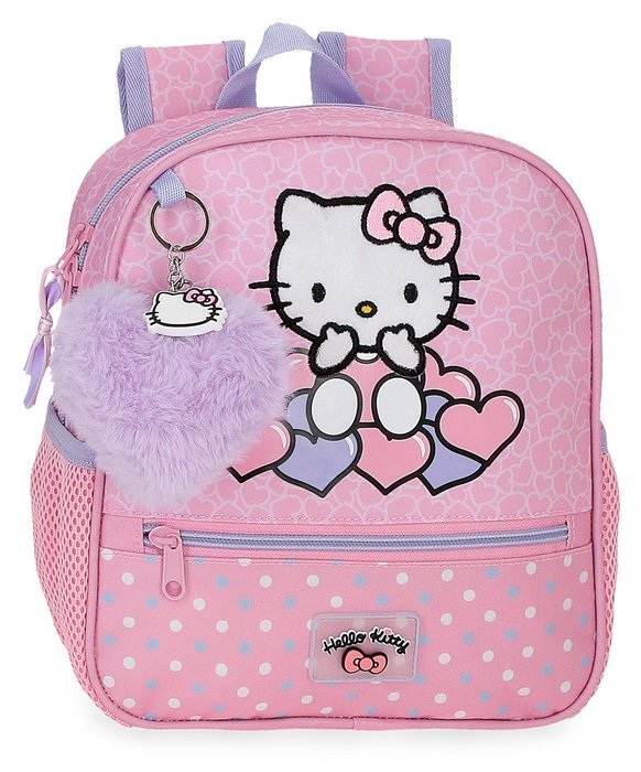 MOCHILA INFANTIL HELLO KITTY HEARTS & DOTS 25 CM | JOUMMA BAGS Imagen principal del producto