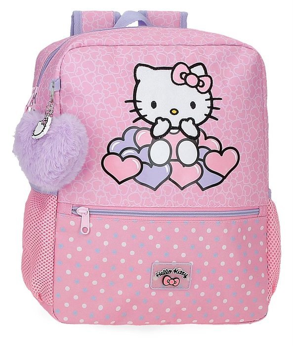 MOCHILA INFANTIL HELLO KITTY HEARTS & DOTS ADAPTABLE 33 CM | JOUMMA BAGS Imagen principal del producto