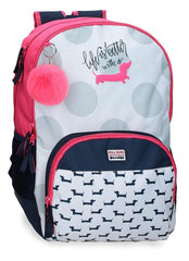 MOCHILA ESCOLAR DOBLE ROLL ROAD TECKEL ADAPTABLE CARRO 44CM | JOUMMA BAGS