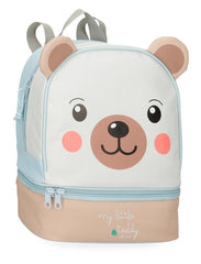 MOCHILA INFANTIL ROLL ROAD LITTLE TEDDY 28CM + PORTAMERIENDA | JOUMMA BAGS