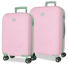 JUEGO DE MALETAS DISNEY TRAVELLING STITCH 55-60CM MALVA | JOUMMA BAGS