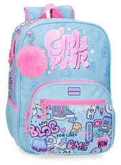 MOCHILA ESCOLAR MOVOM POWER GIRL 38 CM ADAPTABLE A CARRO | JOUMMA BAGS