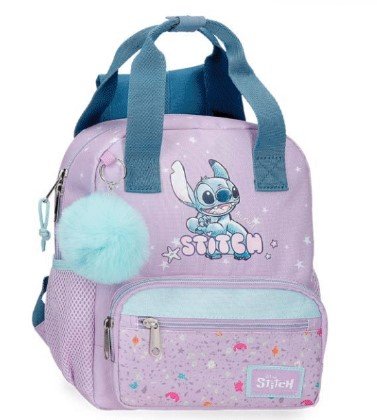 MOCHILA LOVELY STITCH 28CM ADAPTABLE A CARRO | JOUMMA BAGS Imagen principal del producto