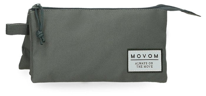 ESTUCHE MOVOM ALWAYS ON THE MOVE TRES COMPARTIMENTOS CAQUI | JOUMMA BAGS