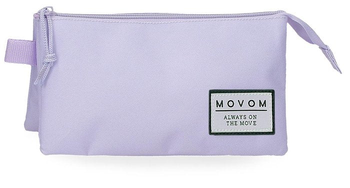 ESTUCHE MOVOM ALWAYS ON THE MOVE TRES COMPARTIMENTOS LILA | JOUMMA BAGS