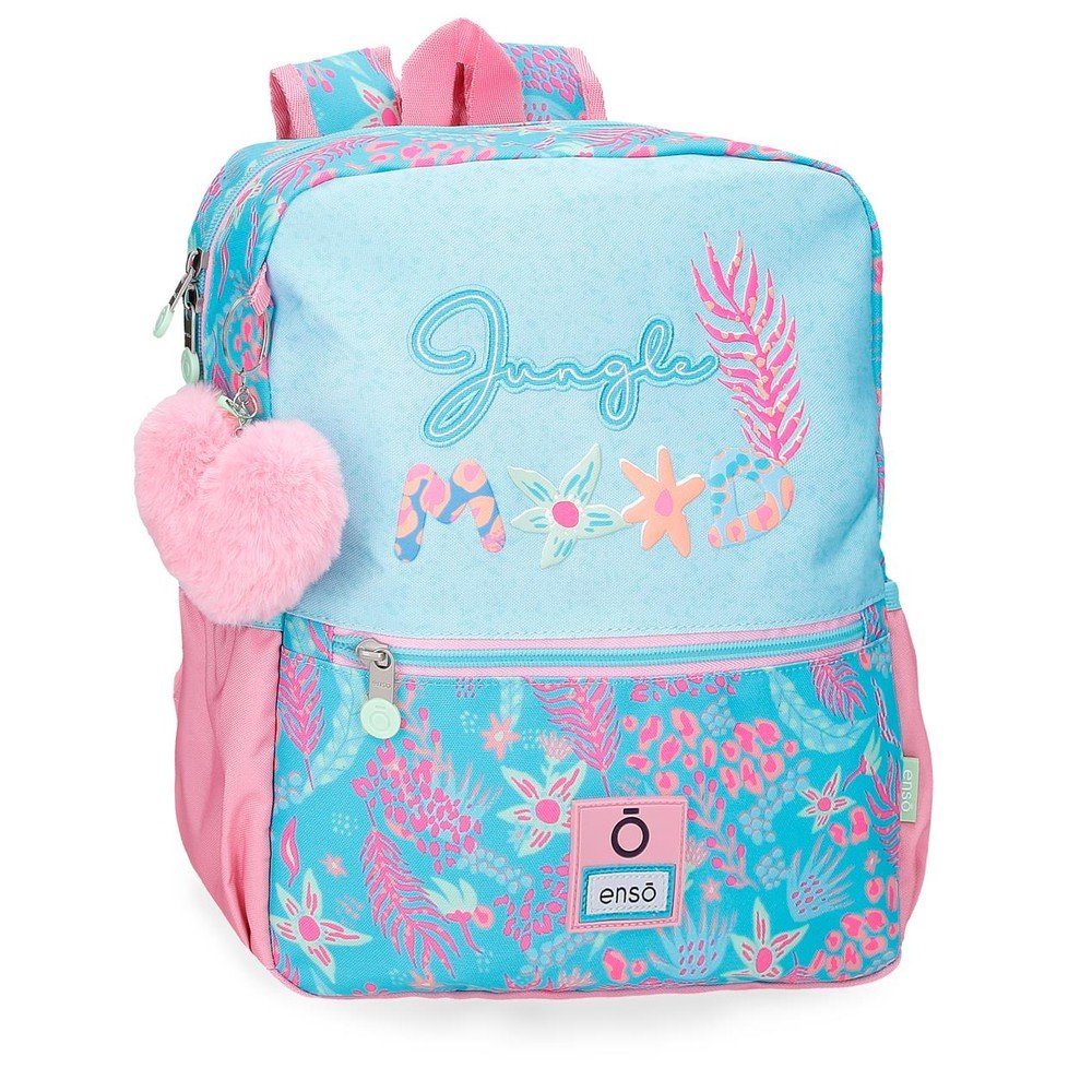 Mochila infantil Enso Jungle Mood azul 32 cm