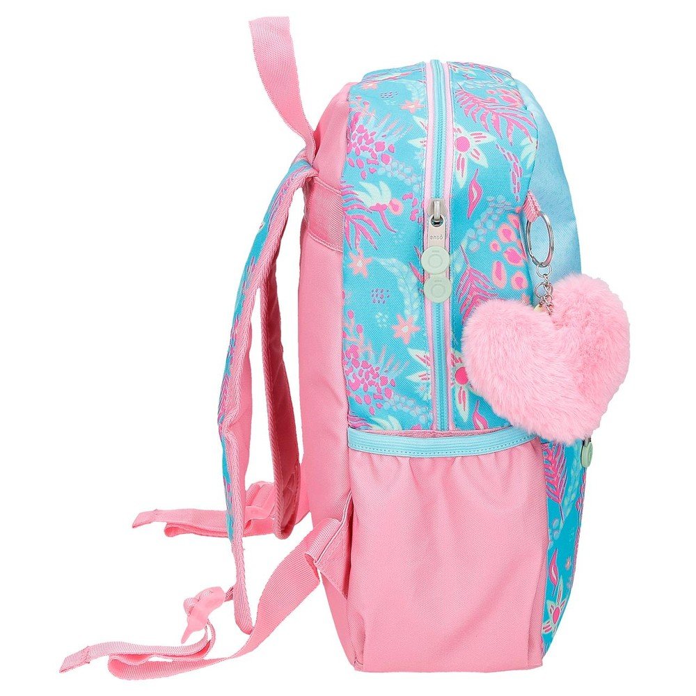 Mochila infantil Enso Jungle Mood azul 32 cm