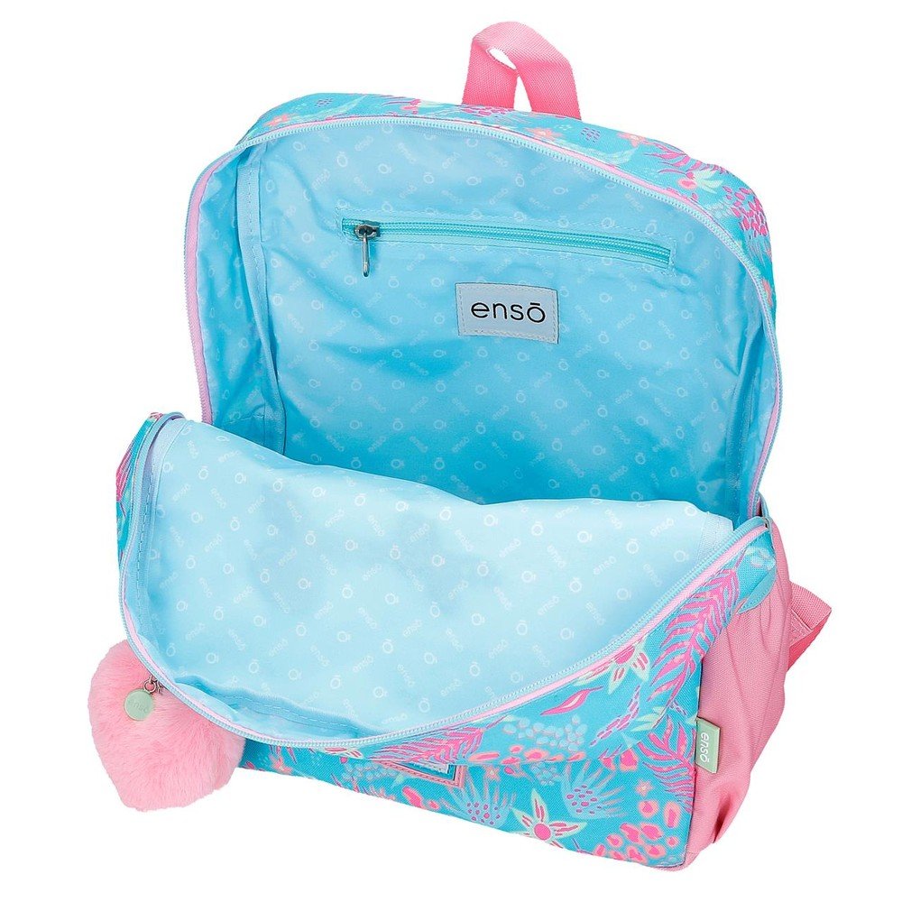 Mochila infantil Enso Jungle Mood azul 32 cm