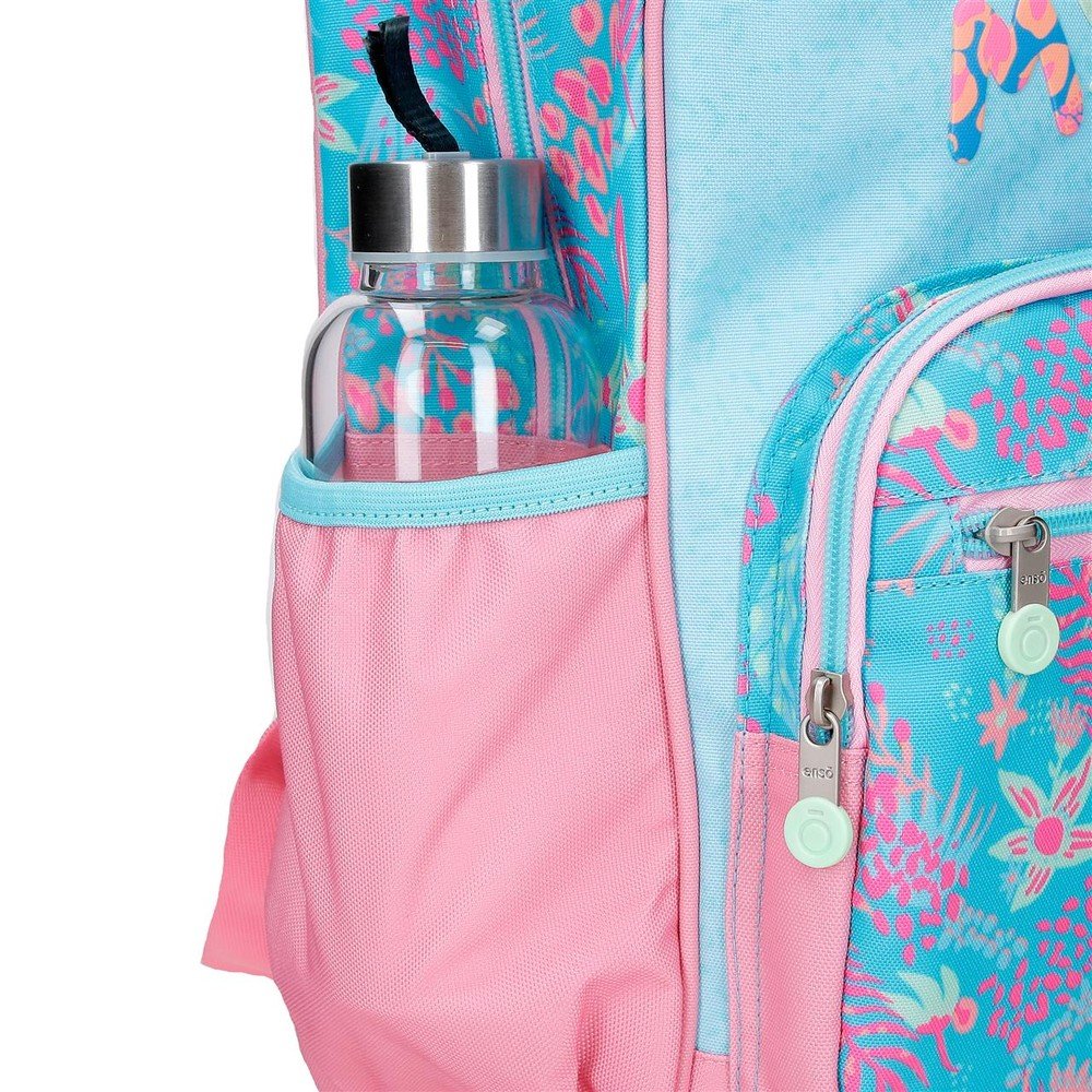 Mochila infantil Enso Jungle Mood azul 32 cm