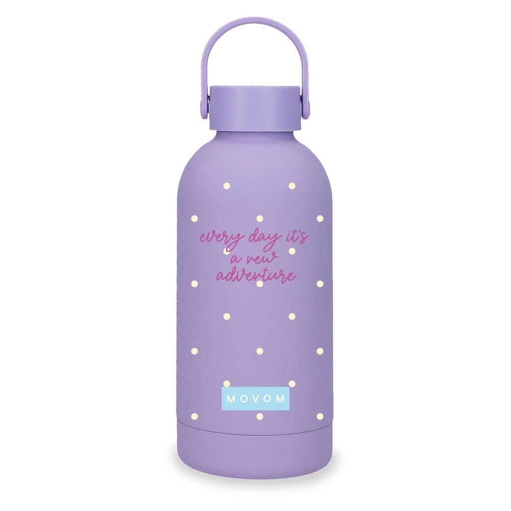 Botella térmica acero 350ml Movom Enjoy Adventure Lila marca Joumma Bags