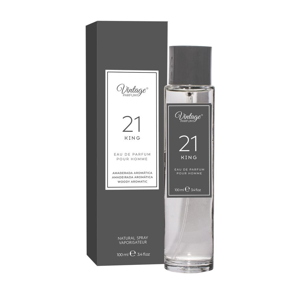 PERFUME MASCULINO 100ML VINTAGE KING 021 | NATUAROMATIC GEL | 1 UNIDAD | 8435735305724 Imagen principal del producto