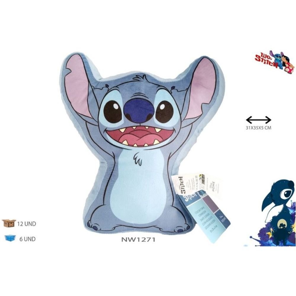 COJIN 3D LILO&STITCH DISNEY 40 CM | NEW IMPORT SL | 1 UNIDAD | 8435746906774 Imagen principal del producto