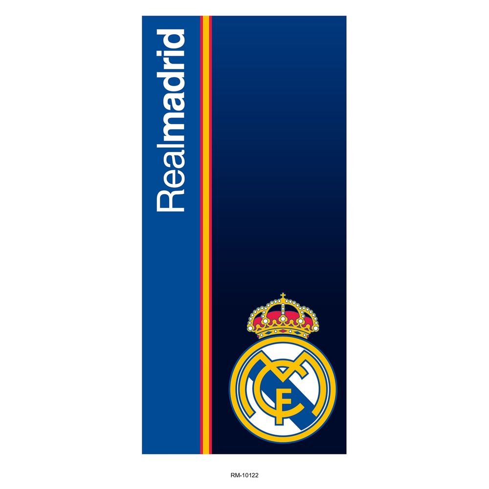 TOALLA MICROFIBRA REAL MADRID 140 X 70CM BANDERA ESPAÑA VER | NEW IMPORT SL | 1 UNIDAD | 8435746908921 Imagen principal del producto