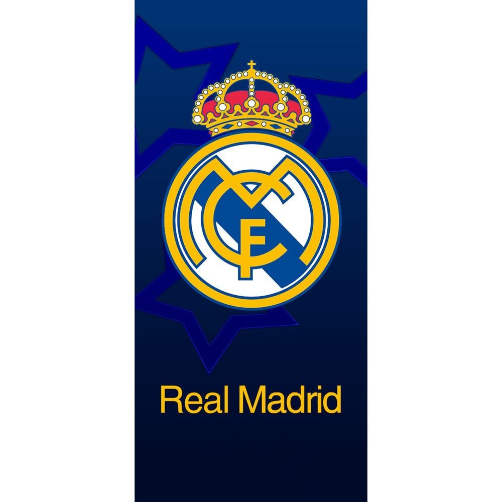 Toalla algodón 320 g 75 x 150 Real Madrid Fc Estrellas NEW IMPORT SL