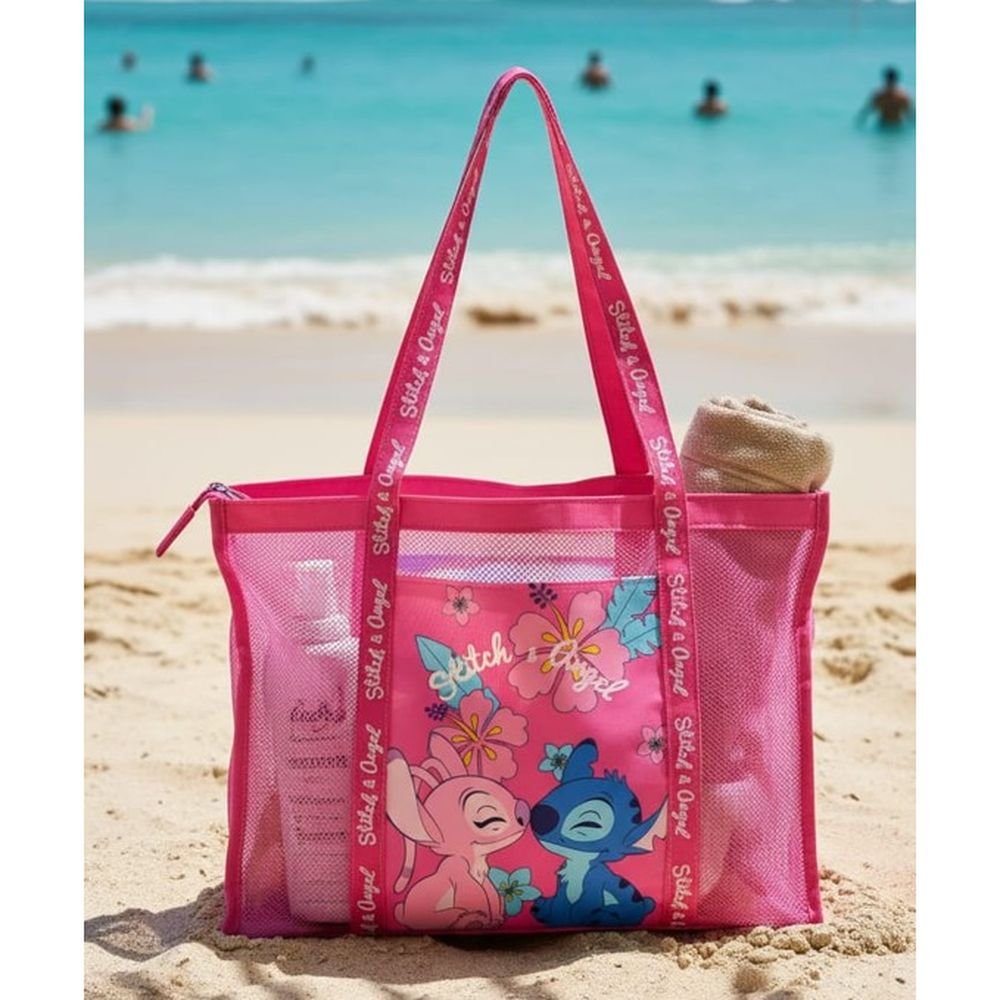 Bolsa de playa rejilla Angel & Stitch 69 x 39 cm New Import SL Imagen principal del producto
