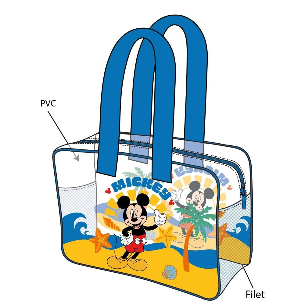 Bolso Transparente Playa Mickey Mouse New Import SL