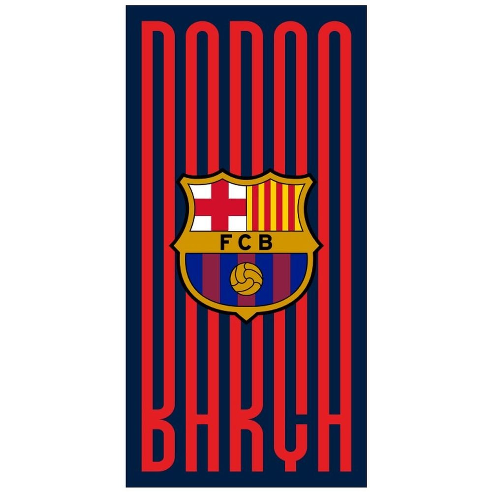 Toalla playa microfibra FC Barcelona 70 x 140 cm azul marino New Import SL