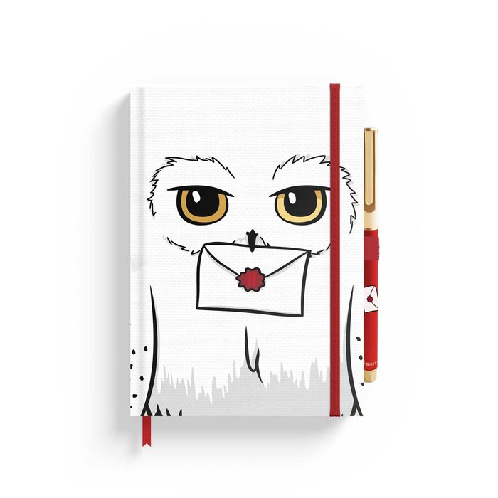 Cuaderno Premium A5 con Bolígrafo Harry Potter Hedwig Grupo Erik Merchandising
