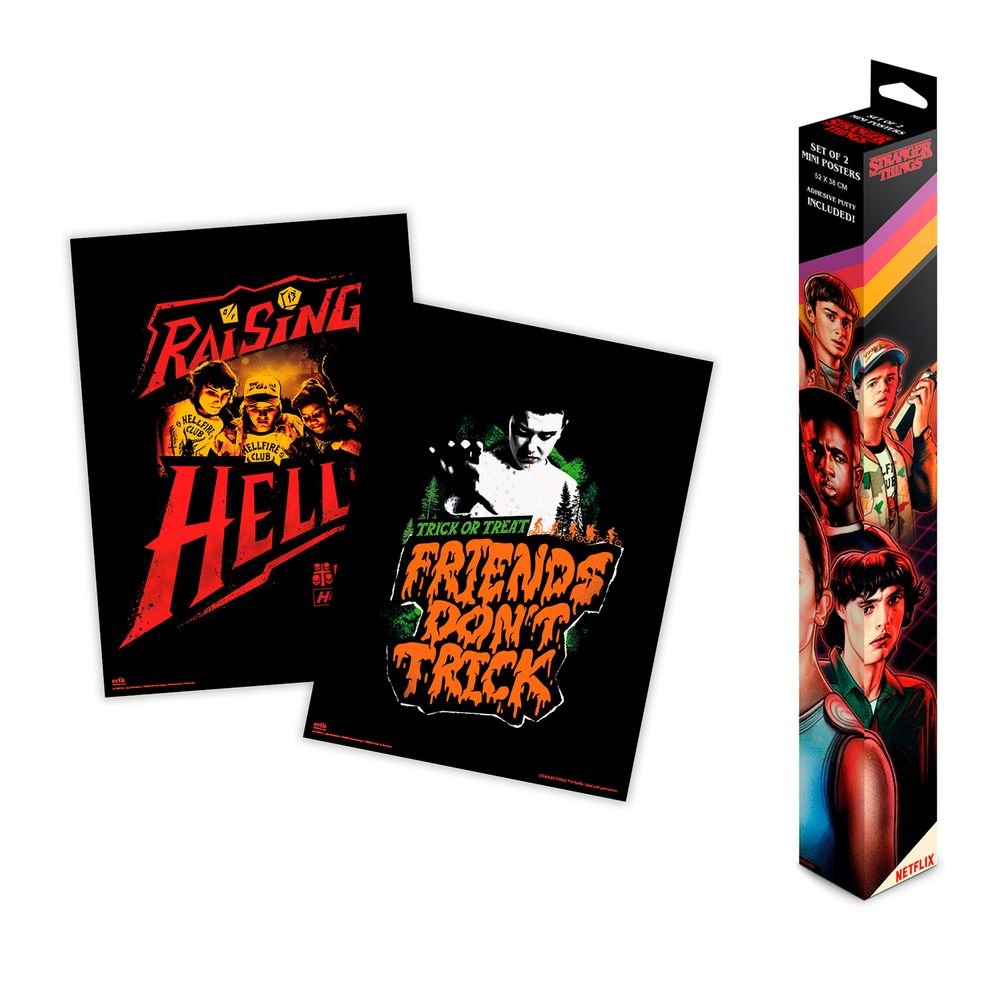 Set Miniposters Stranger Things Grupo Erik Merchandising Imagen principal del producto