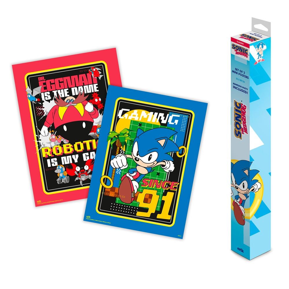 Set Miniposters Sonic Grupo Erik Merchandising