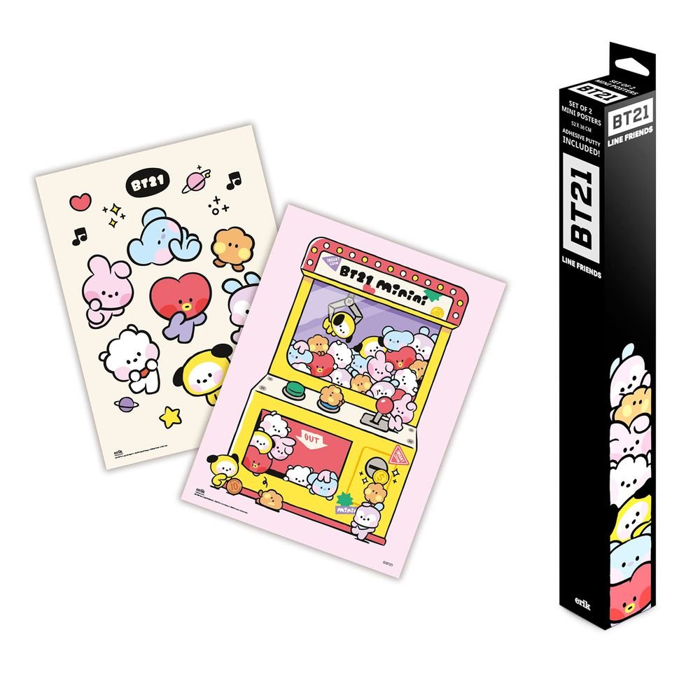 Set Miniposters BT21 Grupo Erik Merchandising Imagen principal del producto