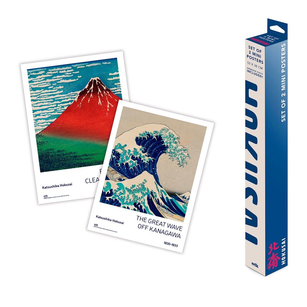 Set Miniposters Hokusai Grupo Erik Merchandising Imagen principal del producto