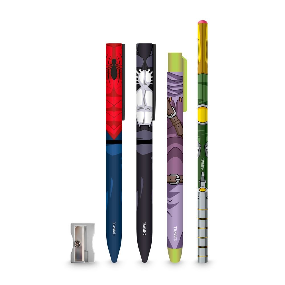 Lapicero con set de escritura Marvel Spiderman