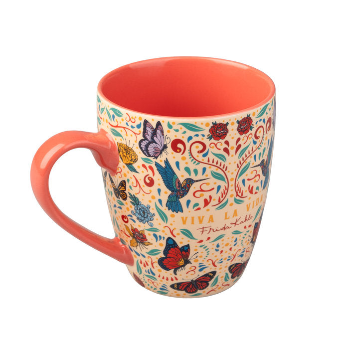 TAZA PREMIUM FRIDA KAHLO VIVA LA VIDA | GRUPO ERIK ME | 1 UNIDAD | 8435747812128 Imagen principal del producto