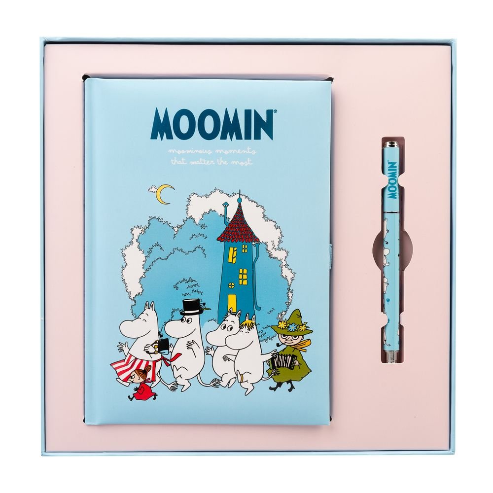 Set Cuaderno Premium A5 con Boligrafo Moomin Grupo Erik Merchandising Imagen principal del producto