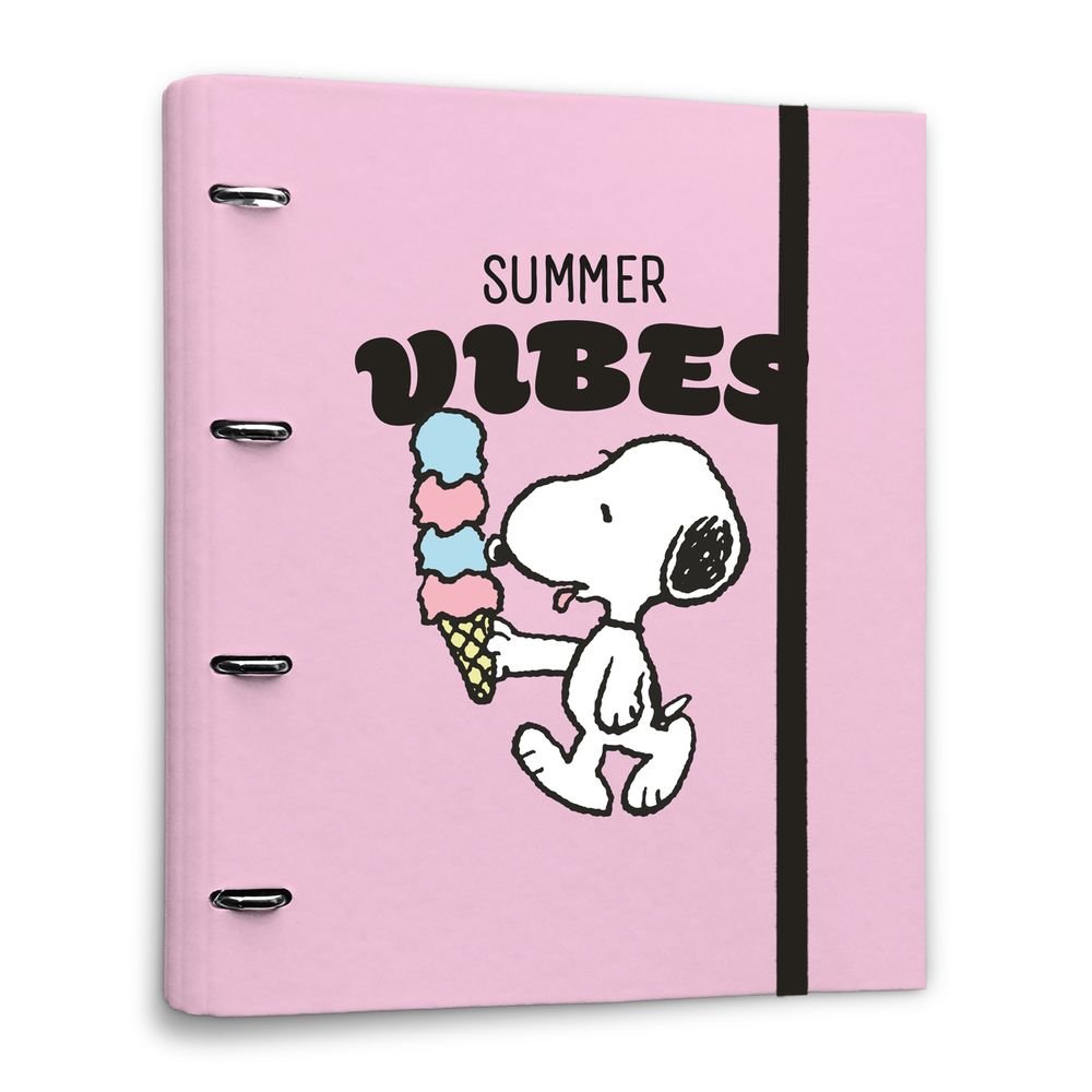 Carpeta 4 Anillas Polipropileno Snoopy GRUPO ERIK MERCHANDISING